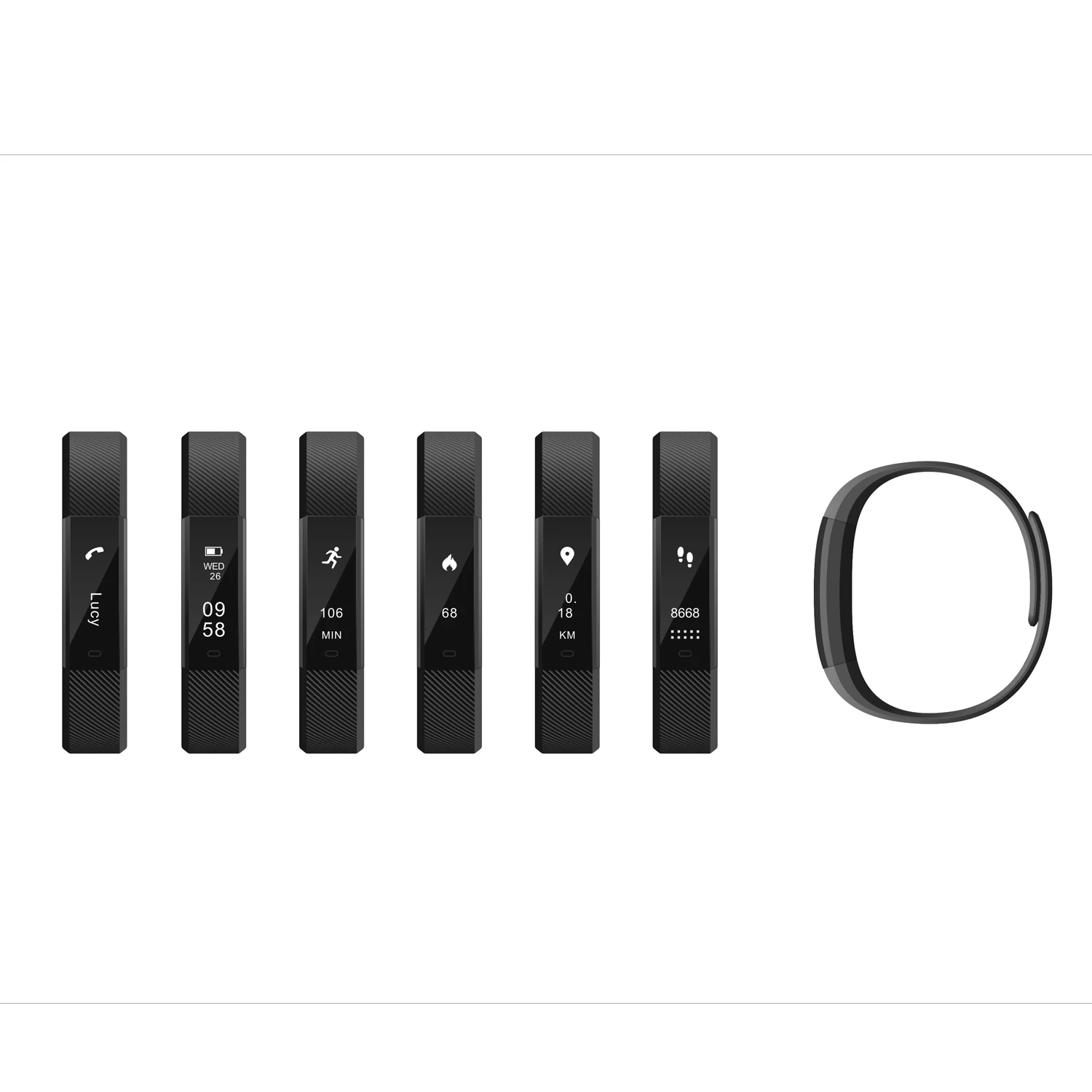 TK47 Smart Wristband Fitness Tracker Band Bluetooth Sleep Monitor Watch Sport Bracelet for ios Android Phone pk Fit Bit Mi 2