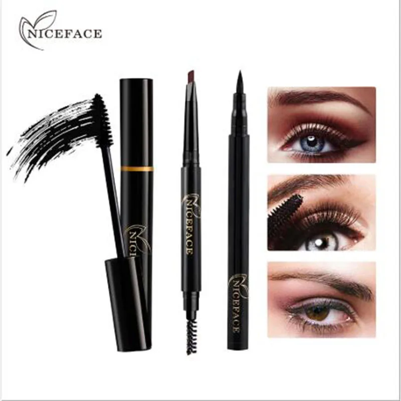 

Niceface 3pcs\set Eyebrow Mascara Pencil Makeup Tool Waterproof Eyeliner Eyebrows Tattoo Beauty Set