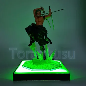 

One Piece Action Figure Roronoa Zoro Gokutora Hunting LED Effect Base DIY Display Toy Anime One-Piece Zoro DIY135