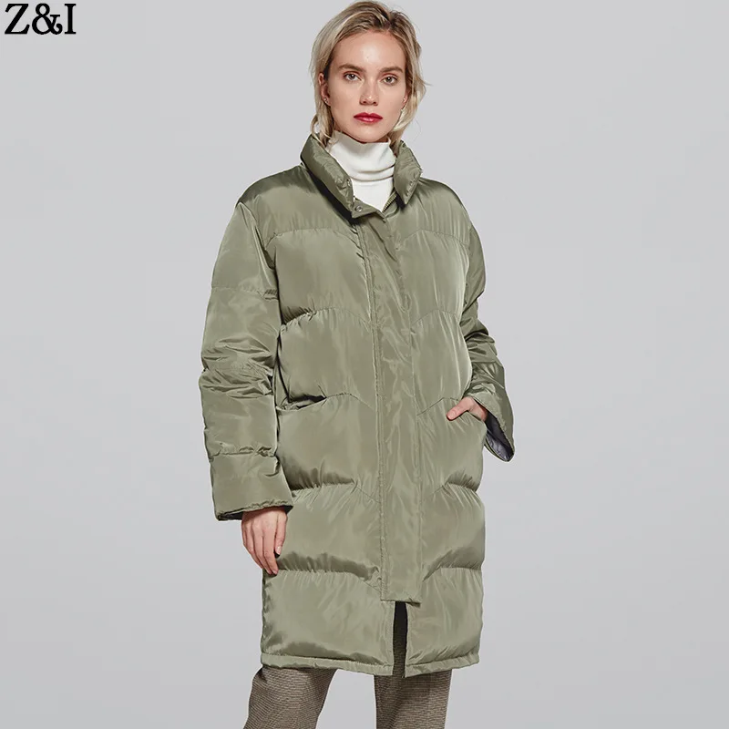 

2018 winter new ladies thick large size bread clothing hooded cotton coat long section over the knee ladies cotton jacket