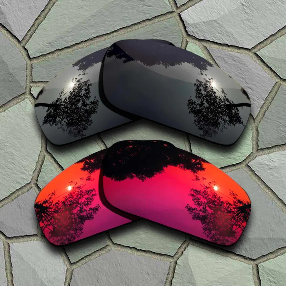 Поляризованные Сменные линзы для солнцезащитных очков Oakley Monster Pup серые черные и