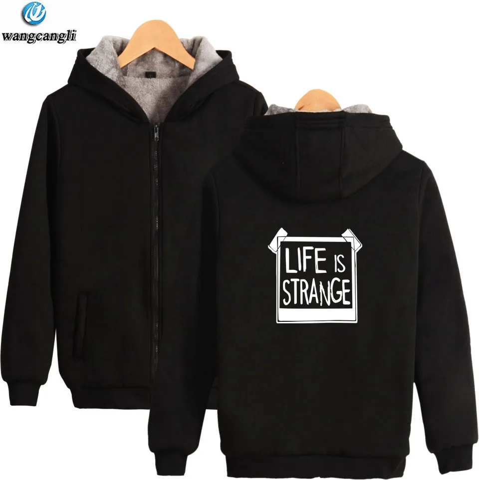 

Life is strange winter hoodie fleece warm Jacket thicken coat casual long sleeve zipper hoodies sweatshirt men women clothes