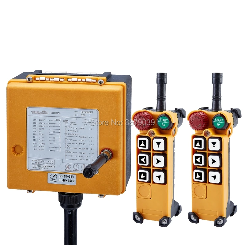 TELE control CE FCC F26 C1 (2 передатчика + 1 приемник) Промышленное беспроводное радио с 6