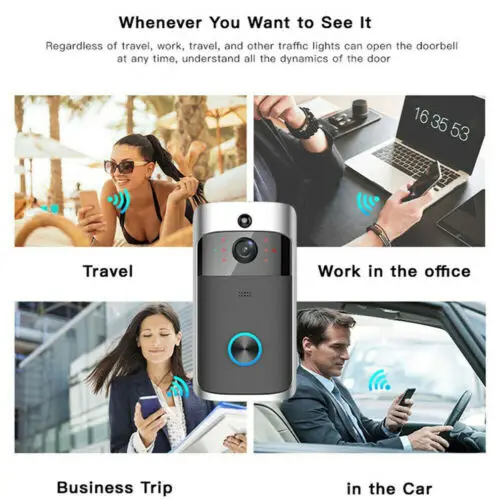 Wi Fi кольцо дверные звонки Smart Беспроводной колокольная камера видео телефон