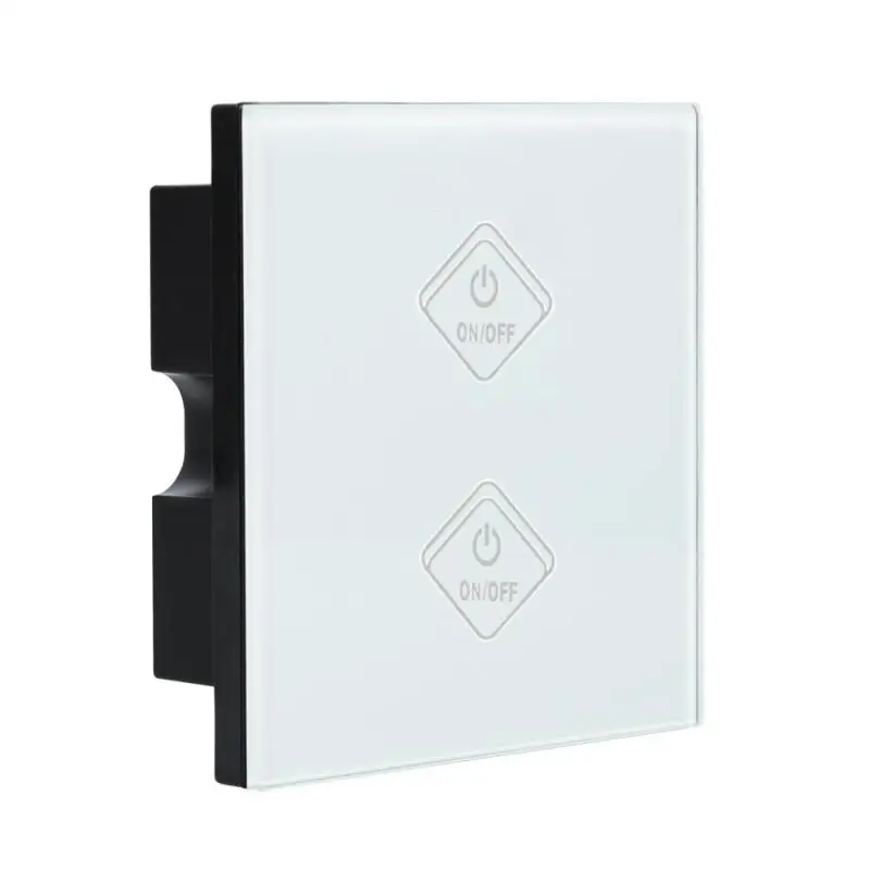 

WiFi Smart Switch 2 Gang Light Wall Switch APP Remote Control Panel Touch Screen APP Remote Control Smart Home UK Plug Z30