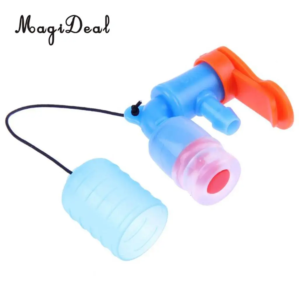 MagiDeal Outdoor Water Bags Silicone Straight Hydration Pack Suction Nozzle Bite Valve Mouthpiece With Clip Camping Essential