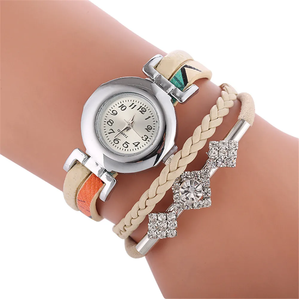 Для женщин часы Элитный бренд 2018 горячая распродажа Красивая мода Diamond браслет часы женские часы кварцевые часы для дропшиппинг
