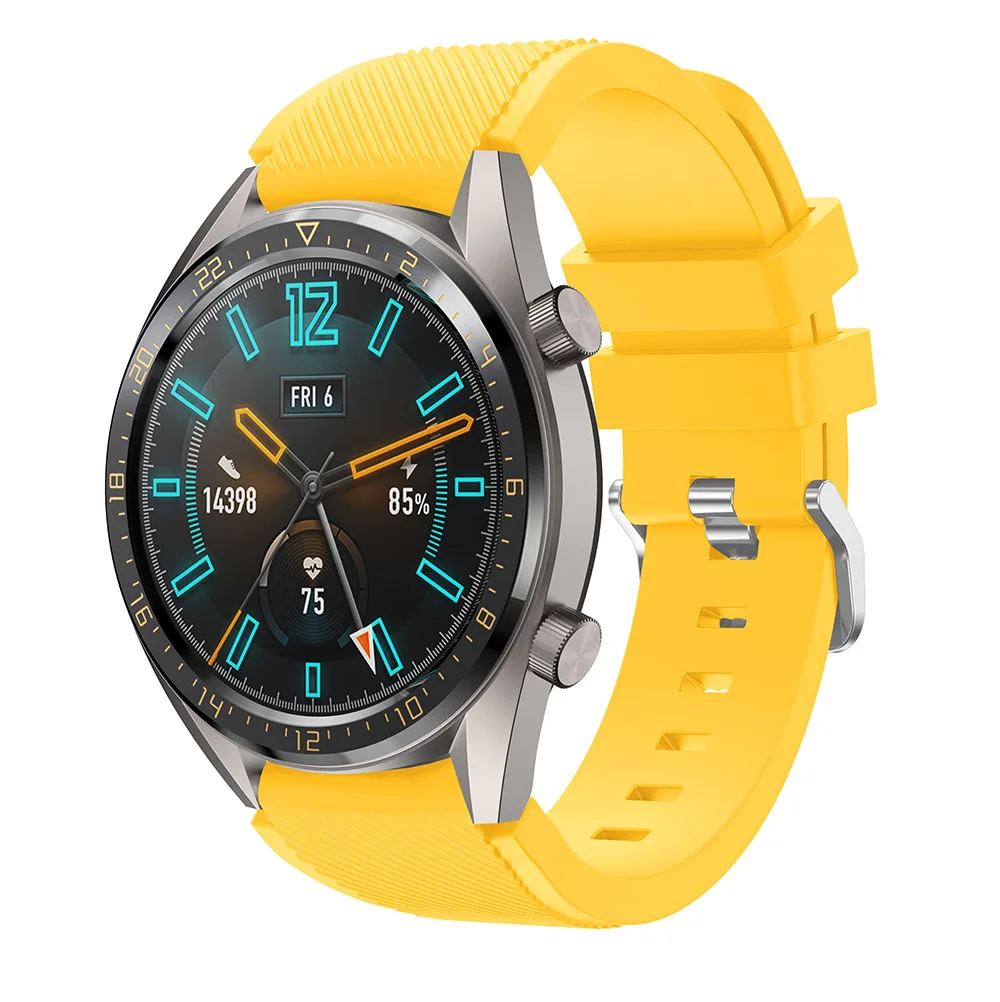 Красочный 22 мм силиконовый браслет для Ticwatch Pro моющиеся группы для Ticwatch Pro samsung Шестерни S3 huawei GT Magic