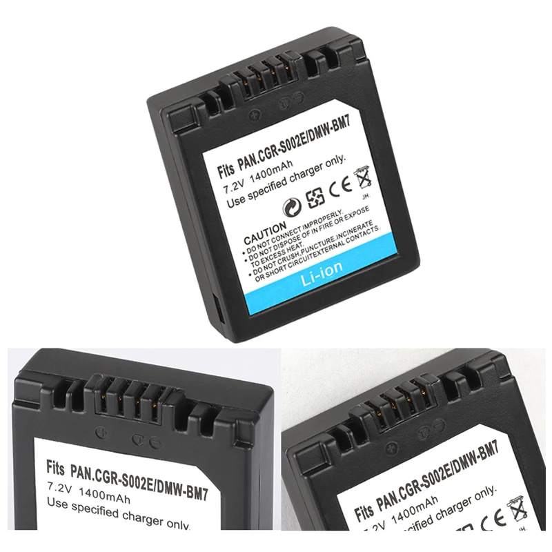 CGA S002E батареи 1400mAh для Panasonic DMC FZ1 FZ10 FZ10EG K CGAS002|Цифровые аккумуляторы| |