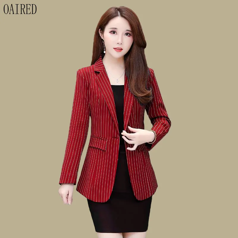 

Blazer Women Clothing New 2019 Blazers Women Suits Short Slim Spring And Autumn Coat Suit Female Outerwear Black Red OAIRED