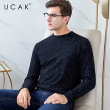 UCAK Brand Merino Wool Sweater Men Streetwear Fashion Starry Night Pull Homme Autumn Winter Cashmere Sweaters Pullover Men U3047 UCAK Brand Merino Wool Sweater Men Streetwear Fashion Starry Night Pull Homme Autumn Winter Cashmere Sweaters Pullover Men U3047