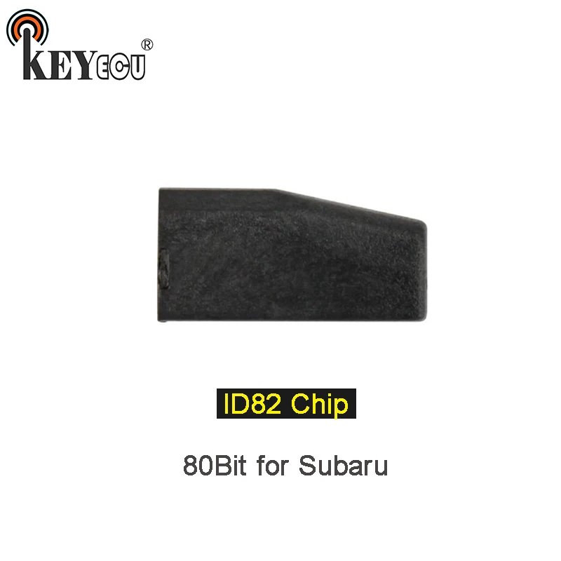 

KEYECU 1x/ 2x ID82 Chip 80 Bit Car Key Transponder Remote key Blank Chip for Subaru