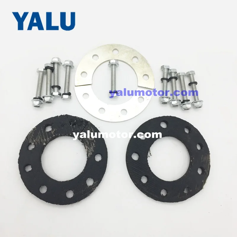 Perfect YALU 24V 36V 350W Left Side Chain Drive Brush Electric EBike Motor Kit Rear Wheel Gear Sprocket Electric Motor Bicycle Solution 2