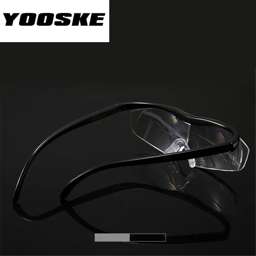 YOOSKE модные очки для чтения с большим видением в 1,8 раз увеличивают зрение с увеличением на 300 градусов, очки для дальнозоркости+ 300