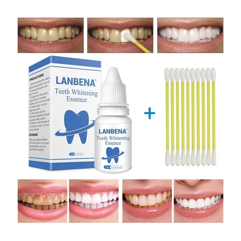LANBENA Teeth Whitening Essence Powder Oral Hygiene Cleaning Serum