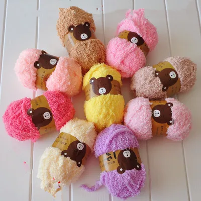

mylb 1pc=50g Super Soft Smooth Chunky Acrylic Double Knitting Wool Yarn Colorful Baby Skein Ball Yarn For DIY Knitting Craft