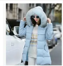 2017 autumn winter new women fashion leisure A line warm irregular fur ball fur collar women’s winter jacket outwear coat