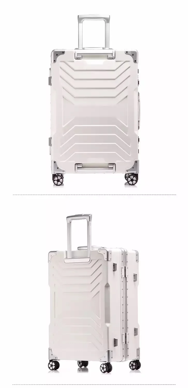 Высокое качество алюминиевая рама тележки чемодан прокатки hardside чемодан для женщин чемодан на колесиках для путешествий коробка для мужчин на колёсиках 20/24/28 дюймов
