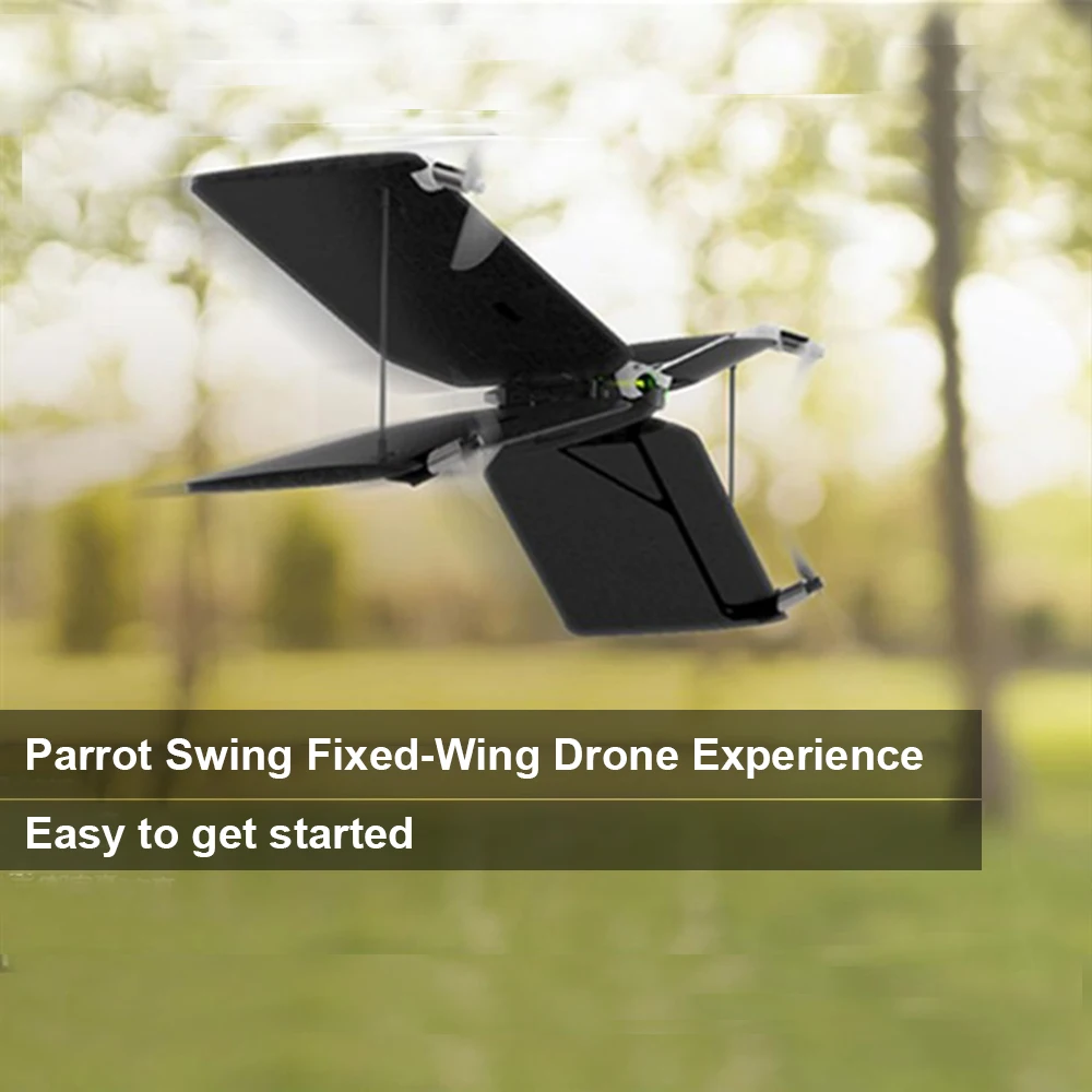 Черный Parrot Swing с контроллером Flypad Квадрокоптер Smart Drone FPV двойной режим полета Quad/Plane акробатика VS Mi Drone