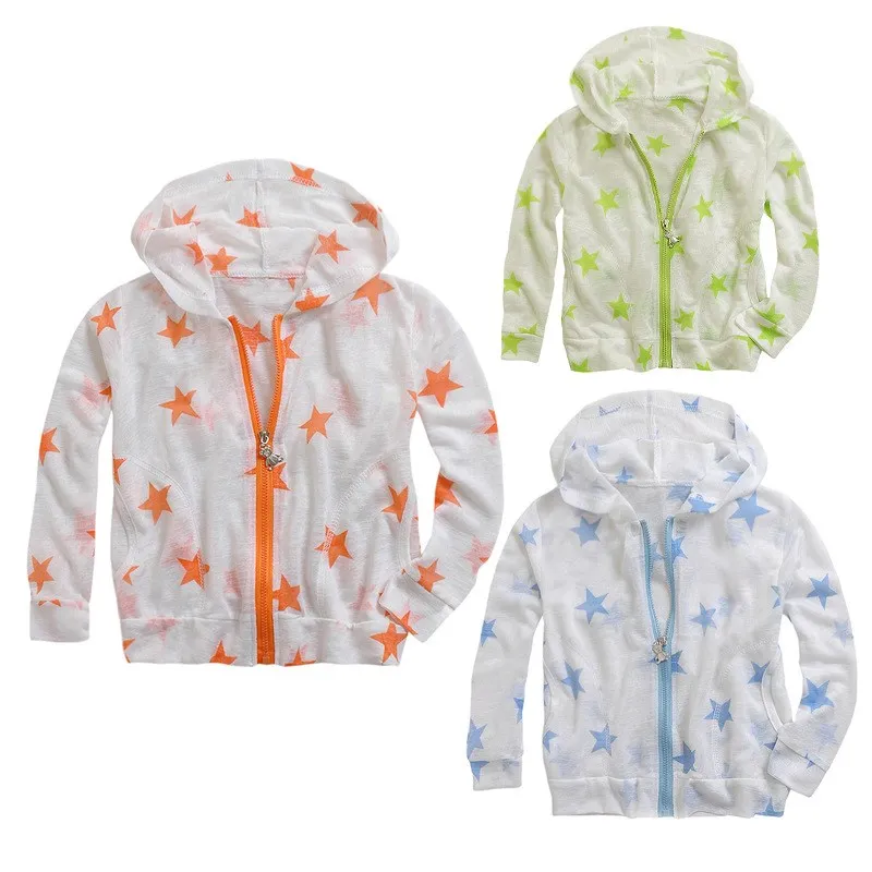 Children's sun protection clothing ultra thin breathable cotton baby