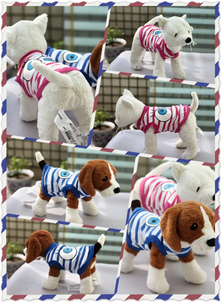 Милая летняя одежда для собак, хлопковая Футболка с изображением щенка, кота, футболка, жилет с рисунком кота