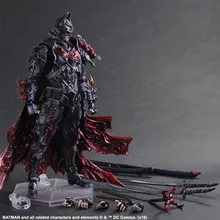 DC Comics Play Arts Kai Justice League America Anime Batman Knight Bushido Limited Edition Action Figure Toys 27cm Model 0521