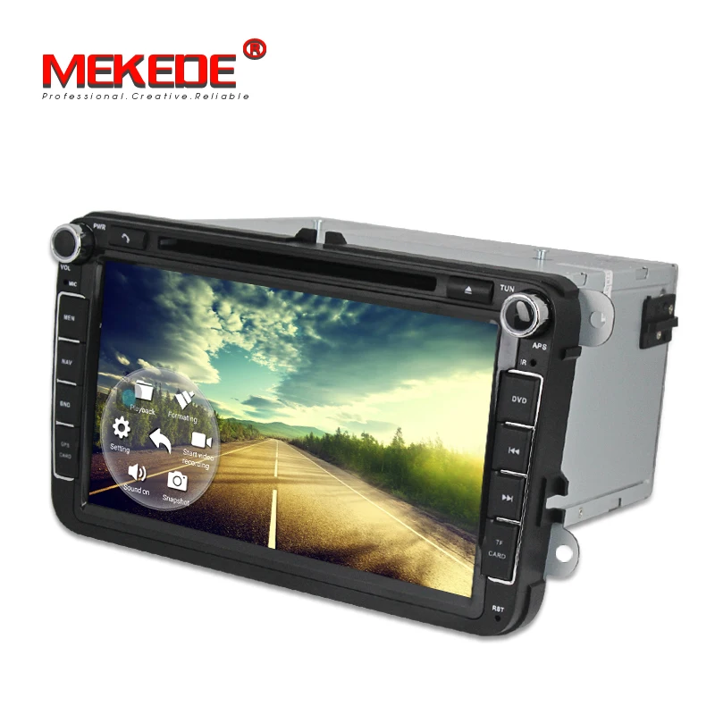 Best Wholesale! 4G LTE Quad core Android 7.1 Car radio audio Navigation GPS DVD Player for VW/Volkswagen/Passat/POLO/GOLF/Skoda/Seat 5