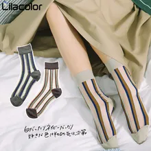 Striped Mesh Women Short Socks Spring Summer Colorful Lady Girls Short Sock 1 Pair Striped Mesh Women Short Socks Spring Summer Colorful Lady Girls Short Sock 1 Pair