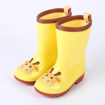 

Children's Rain Boots Pvc Rubber Non-slip Waterproof Boots Fashion Green Rubber Children's Frog Waterproof Boots Rain Boots