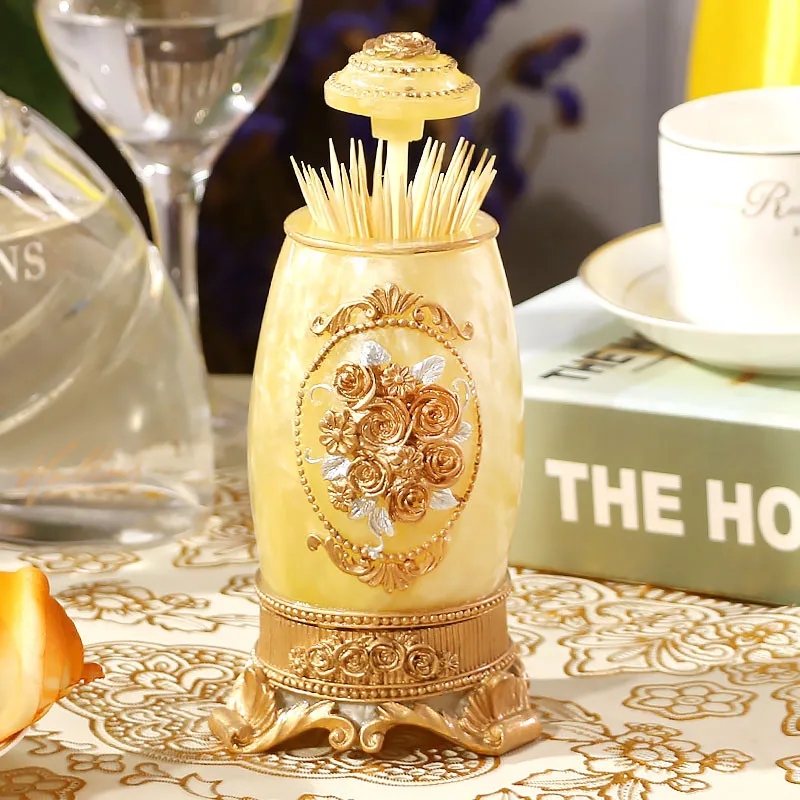 Toothpick Box Коробка для салфеток из полимера Универсальная роскошная Европейская бумажная стойка пепельница чехол зубочистка Хлопковые Тампоны коробки держатель для хранения настольные аксессуары - Цвет: Toothpick Box