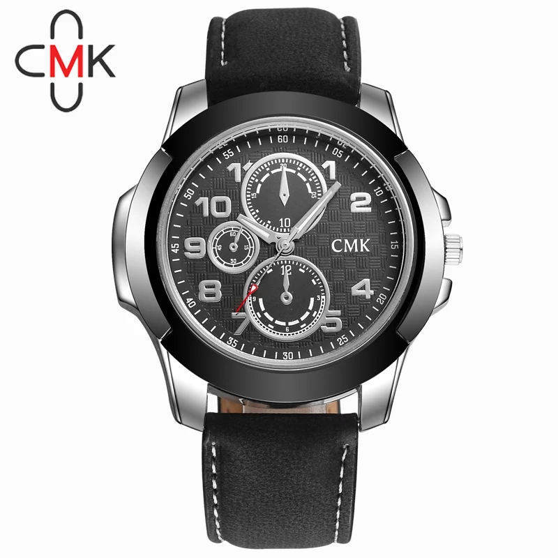 CMK оригинальный бренд военные кварцевые часы мужские Corium кожаный ремешок