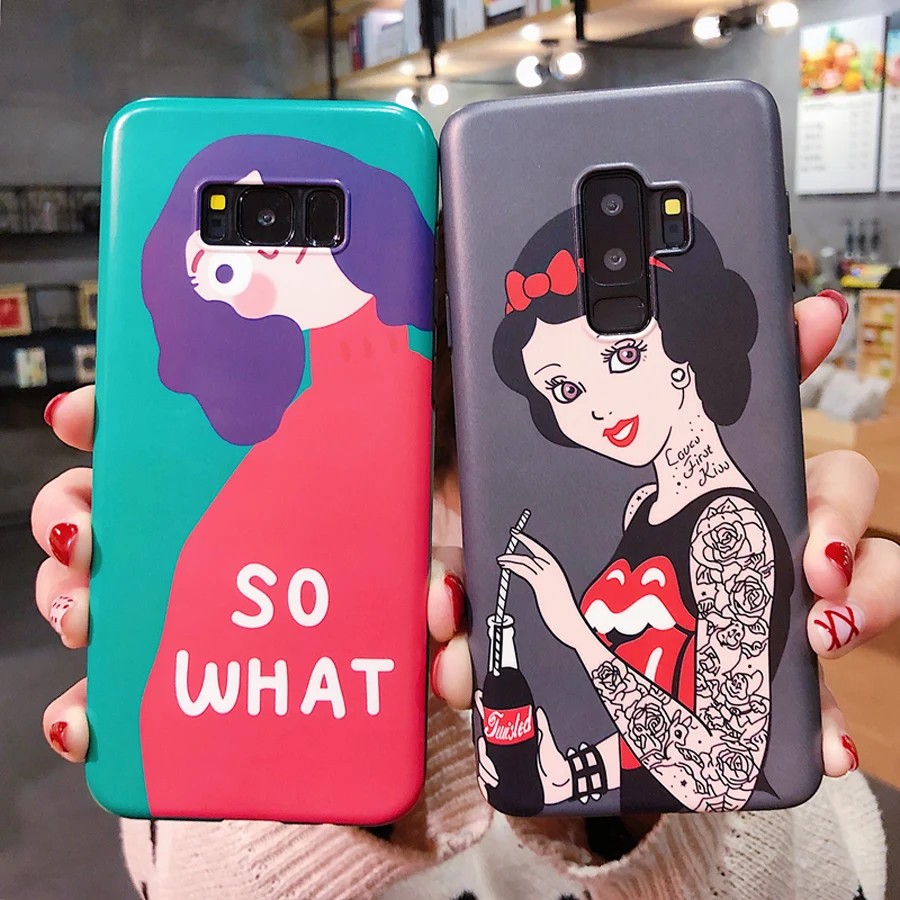 

case for samsung galaxy s8 s9 plus note 8 9 case cover fashion 3d relief painted soft silicone phone bag capa fundas Ritozcase