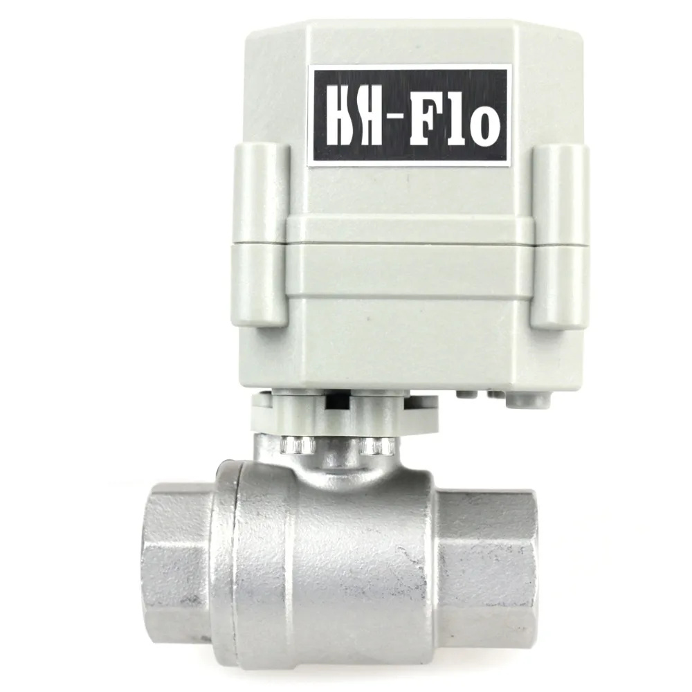 HSH Flo 1/2 &quotDN15 24VDC 2 ходовой моторизованный шаровой кран SS304 CR3 01 Электрический без