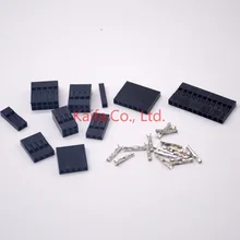 100 шт. двухрядные 2.54 мм 6/8/10 P 2×3/2×4/ 2×5/2×6/2×7 Dupont разъем Пластик В виде ракушки разъем Дюпон джемпер Провода кабель булавки заголовок