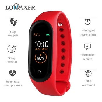 

Smart Bracelet Fitness Bracelet Ip67 Waterproof Band Heart Rate Monitoring Watch Color Screen Sports Wristband PK Mi Band 2 3 4