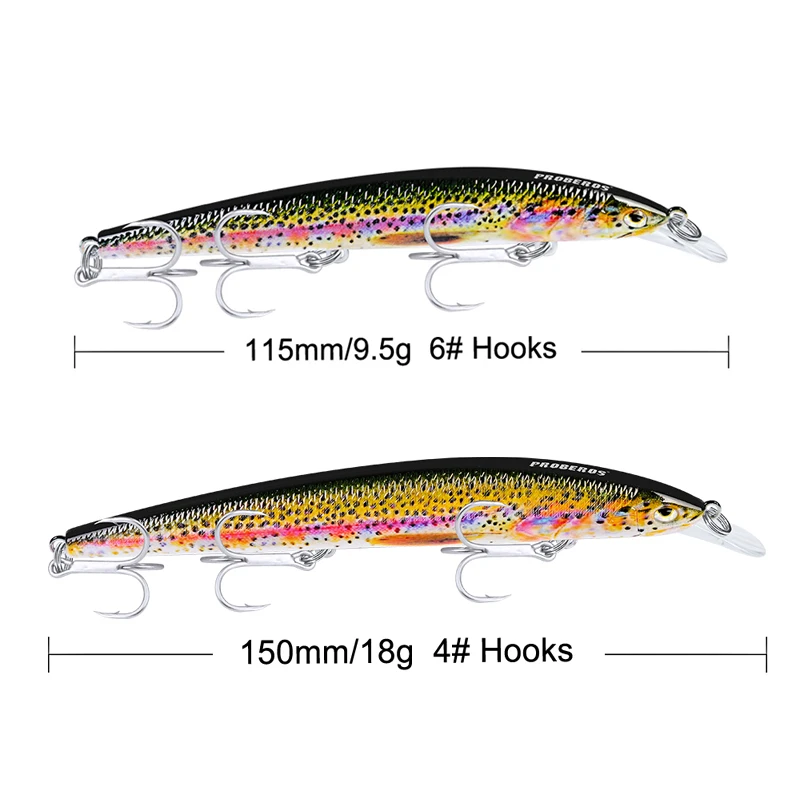 1 шт. рыболовная приманка в виде гольяна два размера|fishing lure|fishing baitdeep dive |