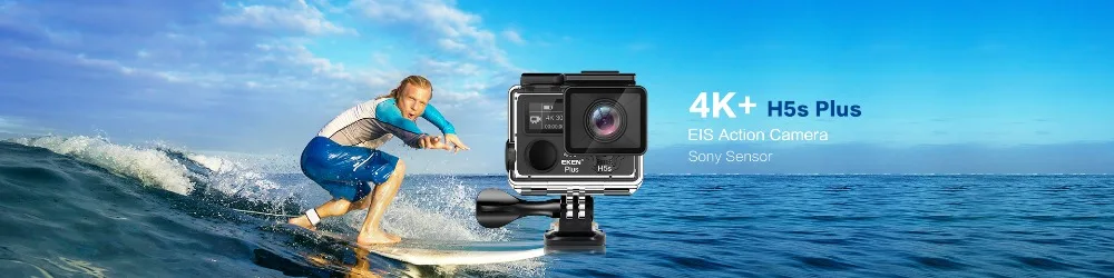 Eken H5s Plus 4K+ чипсет Ambarella A12 4K 30fps Utral HD EIS сенсорный экран камера Wifi Шлем Мотоцикл подводный H5s+ камера