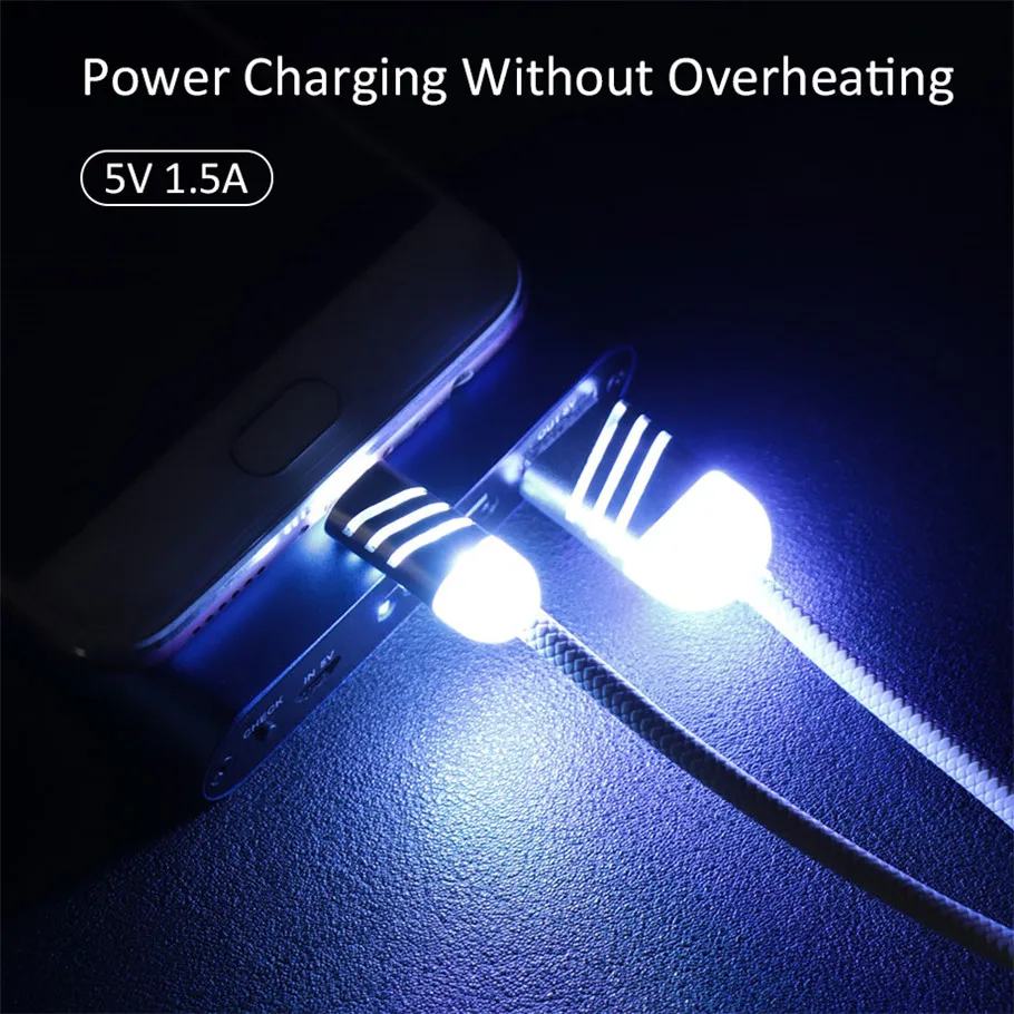 Olaudem Micro USB кабель синхронизации микро usb для зарядки Led зарядное устройство Android