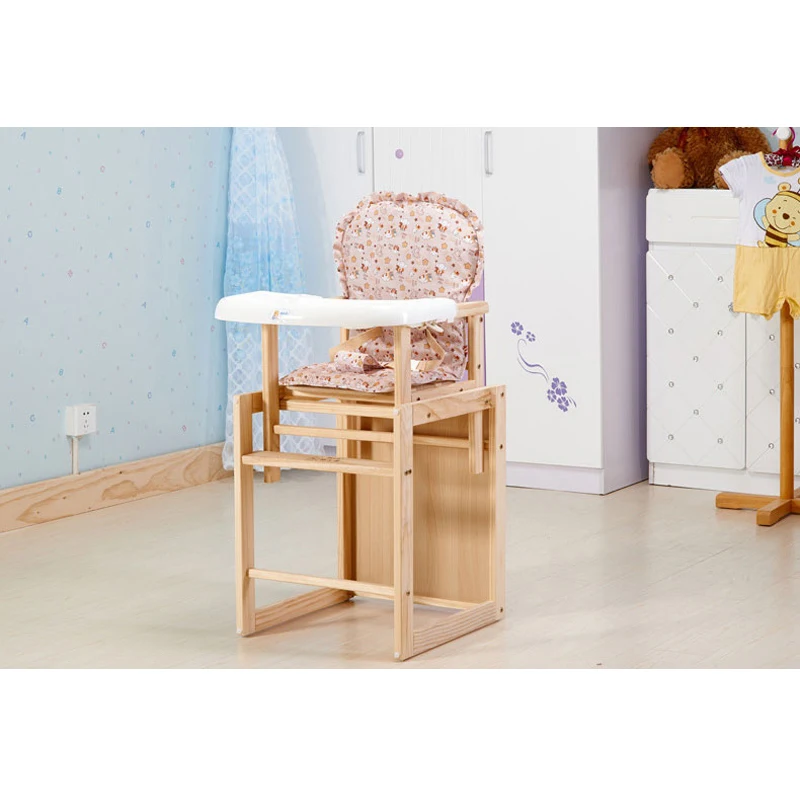 

cover save babys high chair dining babys safty eating seat solid wood design hot sale A008