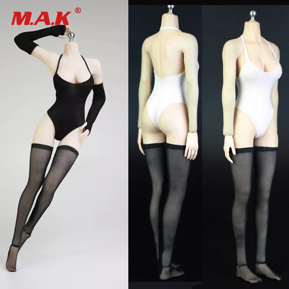 

1/6 Scale Sexy Female Clothes White/Black Swimsuit Bikini Underwear PS4 Neil Mechanical Era2B Clothing Set for 12'' Figure Body