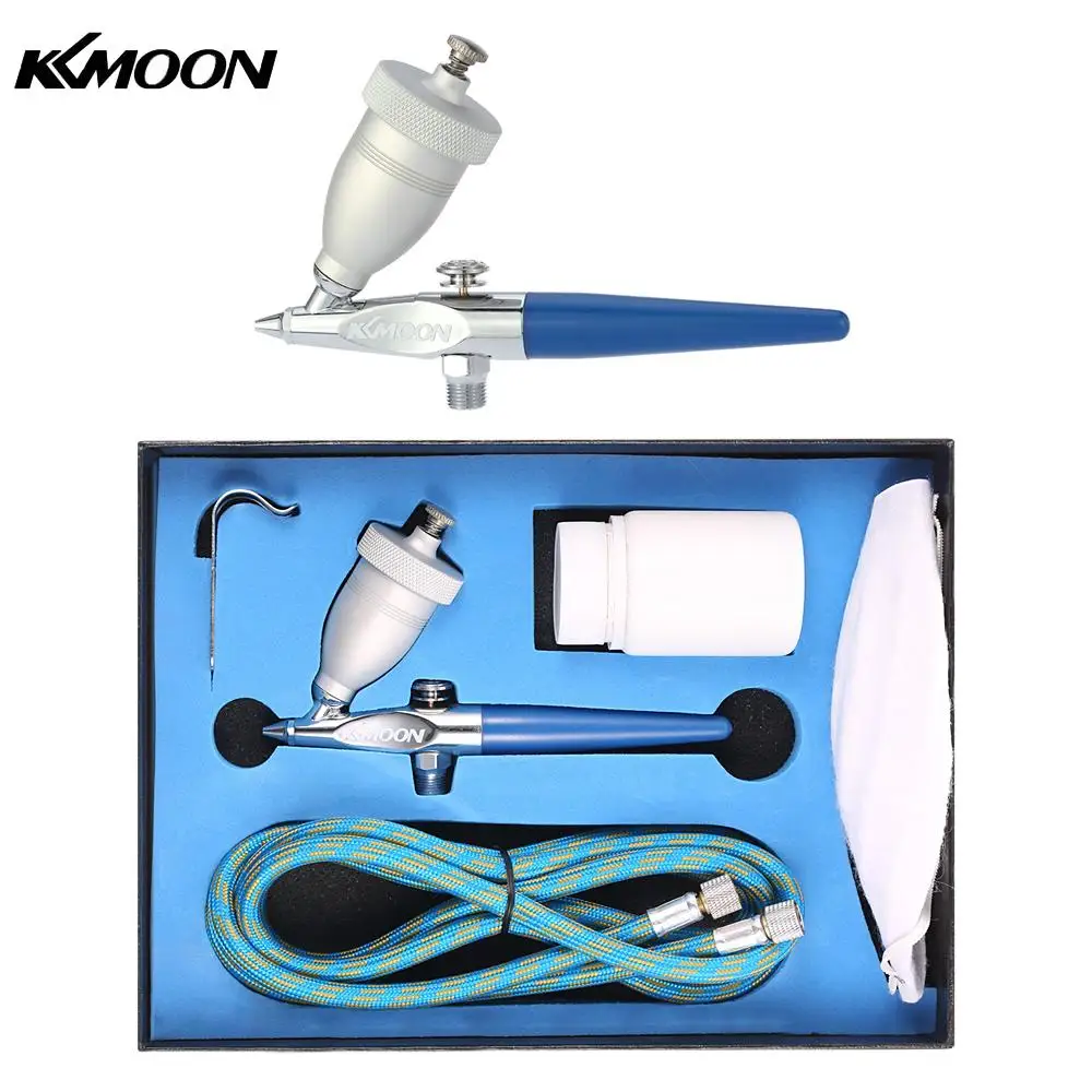 

Mini Art Painting Tattoo Airbrush Kit Single Action Gravity Feed AirBrush 0.5mm Spray Gun + Air Brush Cleaning Repair Tool Kit