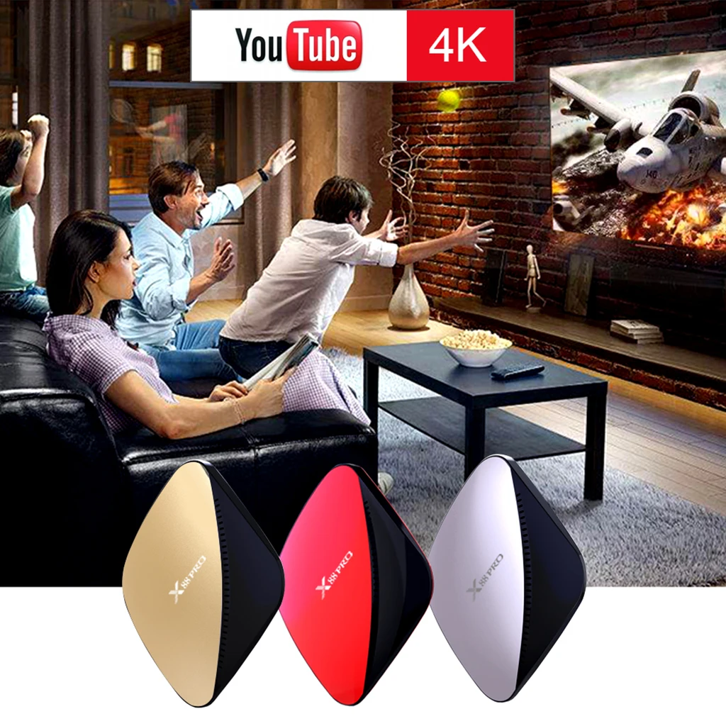Smart TV Box Android 9.0 X88 Pro 2G+16/4G+32G/4G+64G RK3318 4 Core 2.4G&5G WIFI 4K HDR Media Player Google Play Set Top Box