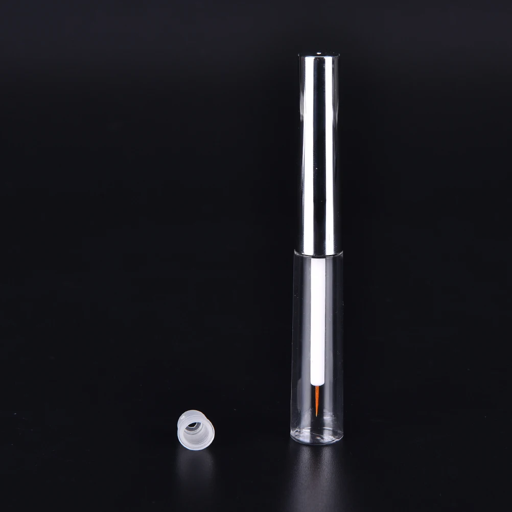 

1PC Make Up Empty Tube Empty Eyeliner Transparent Suqare Cosmetic Container Liquid Eyeliner Bottle With Brush Cap