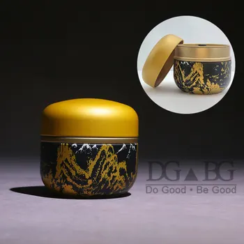 

Urn Pet Dog Cat Iron Urns For Ashes Small Cremation Holder Memorial Casket Animals Funeral Keepsake Silk Road Landscape Mountain