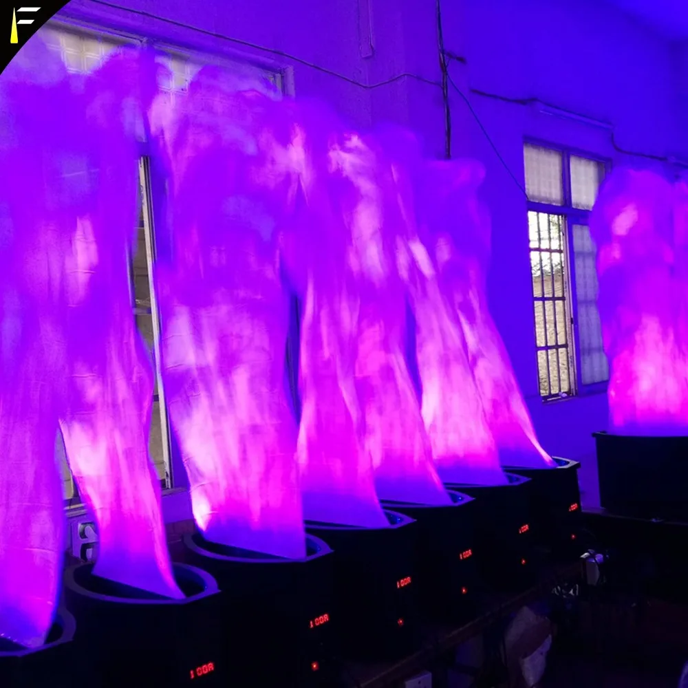 RGB 3 в 1 светодиодный тканевый шелк (1 5 м) DMX светильник пламени ing Рождественский