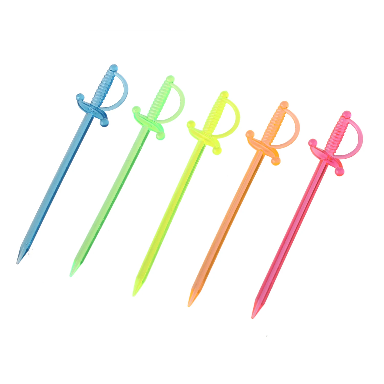 STICKS PACK OF 50 3.5/" long PIRATE PARTY SWORD COCKTAIL