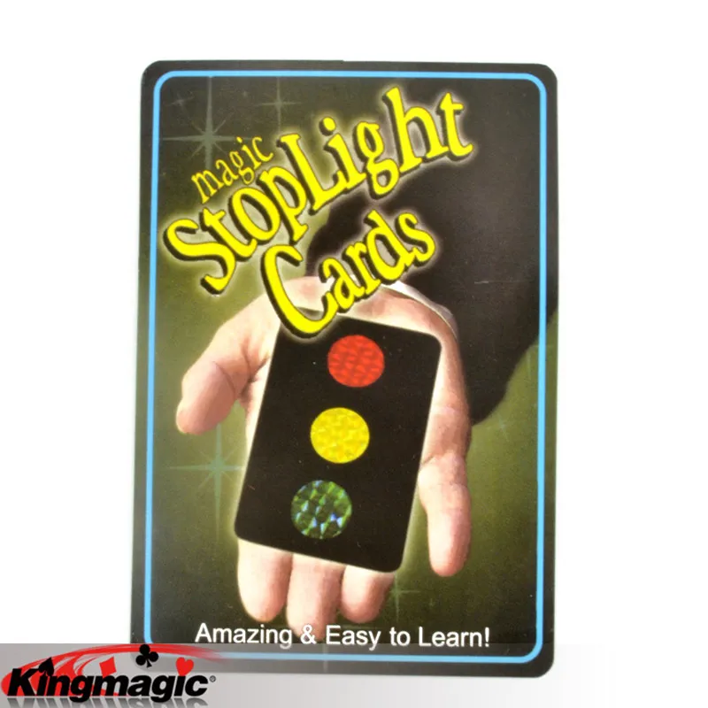 

Magic Stoplight Cards Free Shipping King Magic Tricks Props Toys Email Video To You