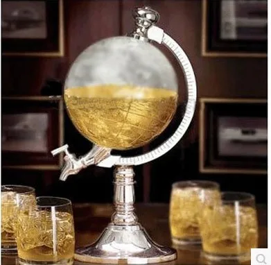 Mini Globe Beer Dispenser Personality Beer Drinking Machine Globe Water Dispenser Bar KTV Liquid Water Juice Soda Dispenser