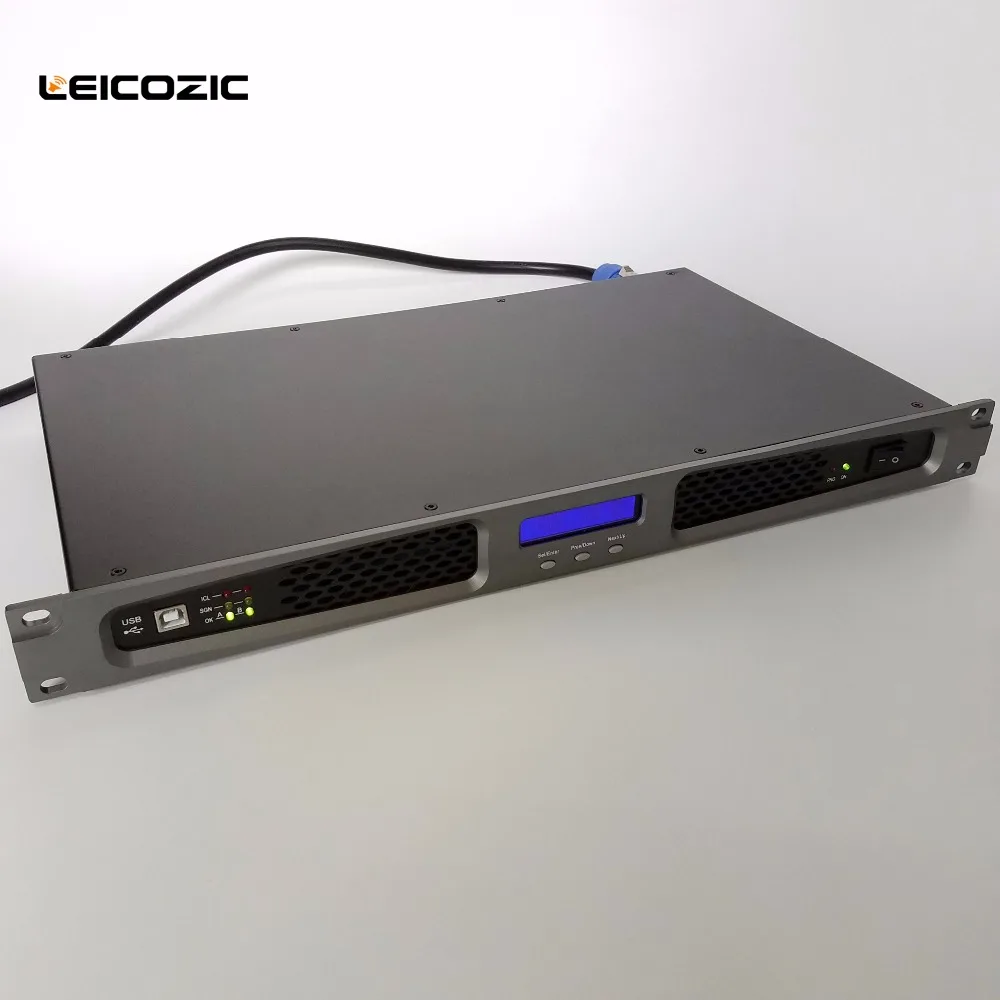 Leicozic профессиональные усилители с dsp цифровой ampifier 1U стоечный усилитель мощности Pro аудио, Touring, концертный, сценический ПК контроль