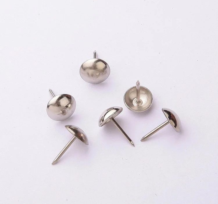 1000 pcs lot 19mm chrome silver upholstery hardware tacks silver push pins